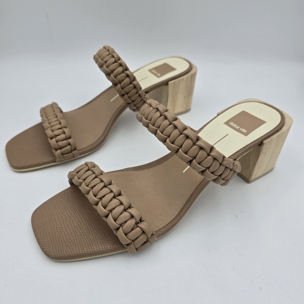 NWOT Dolce Vita Women's Zeno Heeled Sandals, Cafe Stella, Size 10 - Picture 4 of 16